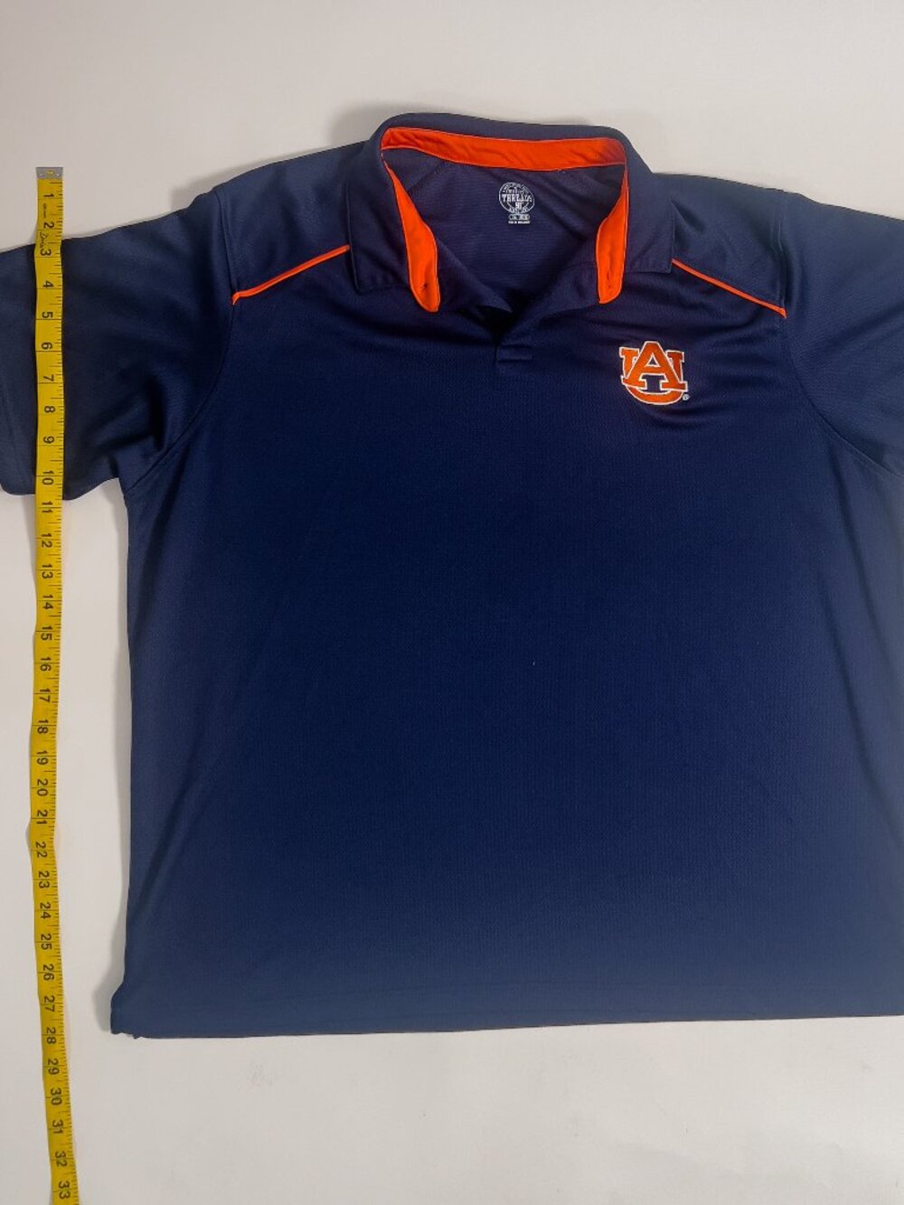 NCAA Rivalry Threads College Team Polo Shirt Auburn Embroidered XXL 2XL Quick Dr